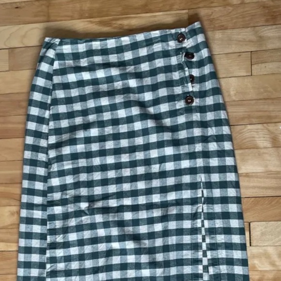 COPY - Mini checkered skirt, body-con skirt with a slit - Picture 1 of 2